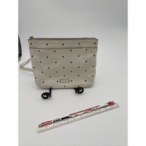 Fossil white Crossbody with polkadots